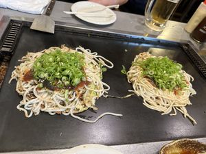 Vegan Okonomiyaki   at Jirokichi - / 次郎吉 in Hiroshima
