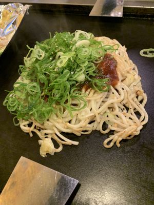 Vegan okonomiyaki  at Jirokichi - / 次郎吉 in Hiroshima