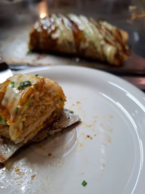 Okonomiyaki Roll at Jirokichi - / 次郎吉 in Hiroshima