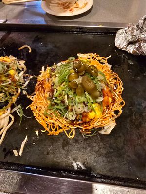 Chose what you want! This is spicy noodles, vegan "egg" and jalapenjo plus original toppingen. at Jirokichi - / 次郎吉 in Hiroshima