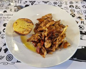 Heura rostida at La Cantina De Balenya in St Miquel De Balenya