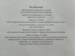 I had the bergamot cremieux - not too strong a flavor    at The Manor House Hotel in Moreton-in-marsh