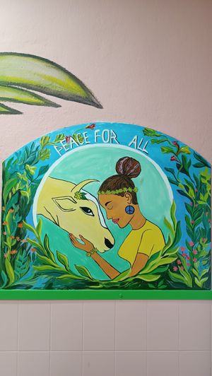 Dibujo at Mundo Vegan in Barcelona