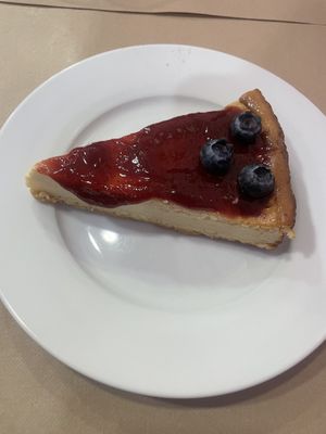 Cheesecake  at Mundo Vegan in Barcelona