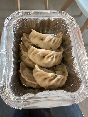 Gyozas at Mundo Vegan in Barcelona