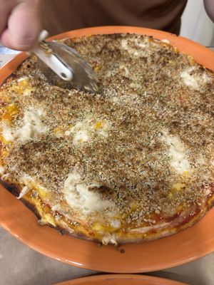 Pizza 4 Quesos  at Mundo Vegan in Barcelona