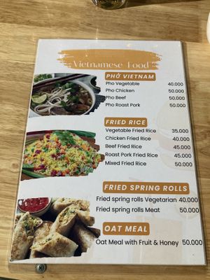 Menu  at Bahn Mi Tron - CircleT in Ninh Binh