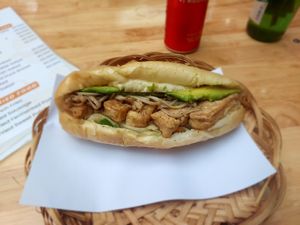 Bahn Mi mushroom/tofu at Bahn Mi Tron - CircleT in Ninh Binh