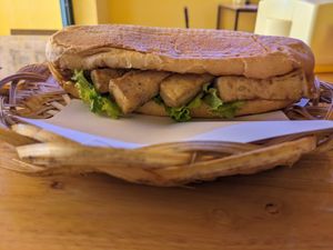 Peanut tofu bahn mi at Bahn Mi Tron - CircleT in Ninh Binh