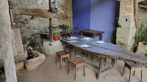 Terraza at Taberna O Lagar en Eiras in O Rosal