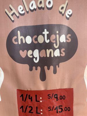  at Chocotejas Veganas in Lima