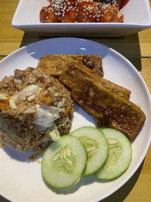 Teriyaki tofu & Buffalo cauliflower   at The Green Pantry - Online in Cebu