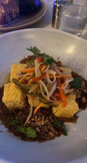 Tempura tofu salad   at Solis in Denarau