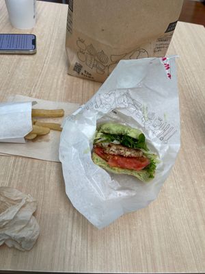   at HND - Mos Burger - T3 in Tokyo