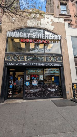 Vegan deli sandwiches at Hungry & Healthy Marketplace in New York City