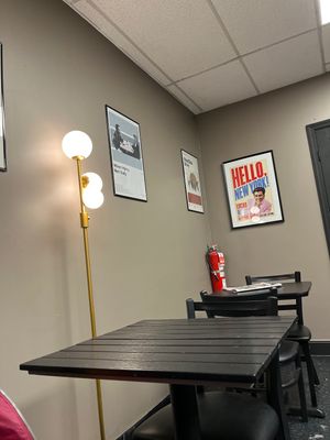 Seating  at Hungry & Healthy Marketplace in New York City