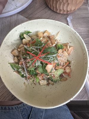 Mei noodles (vegan option)  at Sasatorn Coffee in Koh Samui