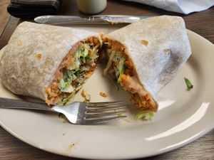 Vegan burrito at Lilly's Mexican Cuisine in Roseburg