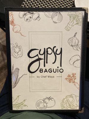 Menu  at Gypsy Baguio by Chef Waya in Baguio City