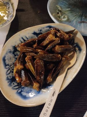 Fried Okra at Mezegi in Goecek