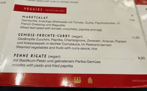 Menu - Vegan Lunch Options  at Café Niederegger - Stammhaus in Luebeck