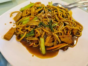 Mie goreng at Vegetus Vegetarian - Muara Karang in Jakarta