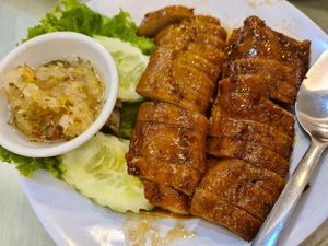 Ayam goreng saus thai (new march 2022) at Vegetus Vegetarian - Muara Karang in Jakarta