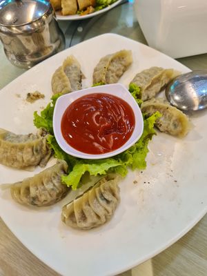 Kuo tie at Vegetus Vegetarian - Muara Karang in Jakarta