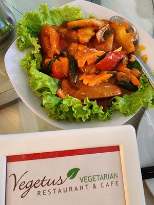 Krpiting tomyam at Vegetus Vegetarian - Muara Karang in Jakarta