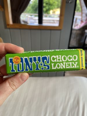 Vegan chocolate from on-site shop  at The Quiet Site in Penrith