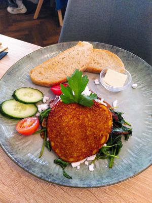 Spinat Omelett at Vegalena in Stuttgart