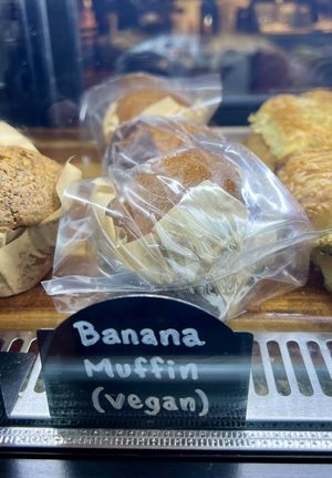 Banana muffinns  at The Well Coffee House in Boston