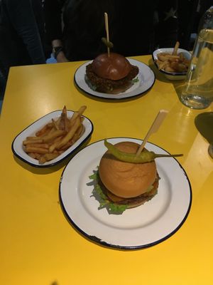 Gf burger  at V Rev Vegan Diner in Manchester