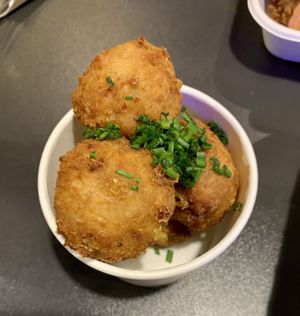 Mac n Cheese Balls at V Rev Vegan Diner in Manchester