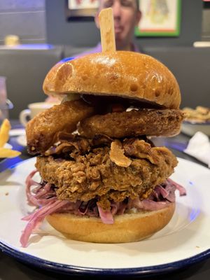 Bbq chick'n  at V Rev Vegan Diner in Manchester