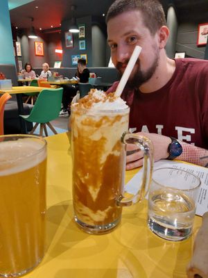 Banoffee shake! at V Rev Vegan Diner in Manchester