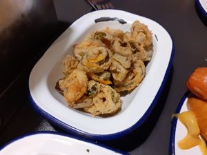 Breaded jalapenos at V Rev Vegan Diner in Manchester