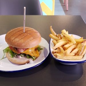 Whopper flocka flame  at V Rev Vegan Diner in Manchester