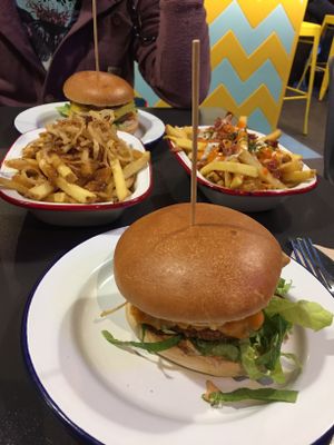 Loaded fries are the winner!  at V Rev Vegan Diner in Manchester