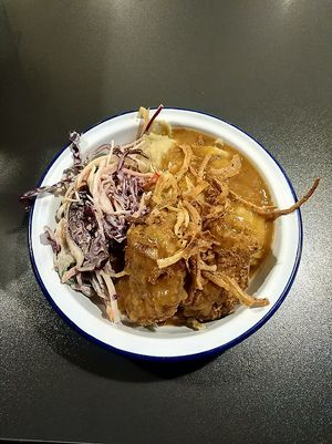 Vegan Fried Chicken at V Rev Vegan Diner in Manchester