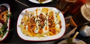 Mac n cheese at V Rev Vegan Diner in Manchester