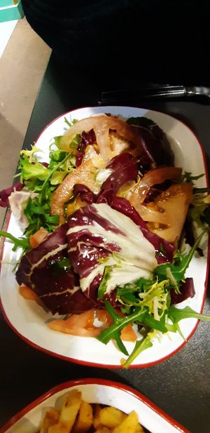 Side salad at V Rev Vegan Diner in Manchester