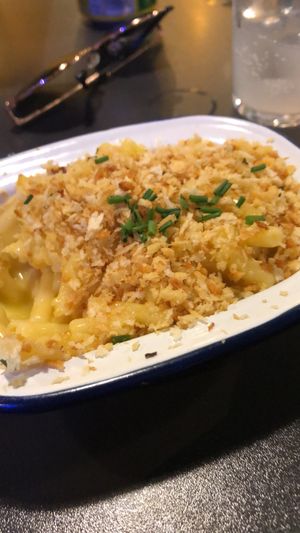 Vegan nac and cheese at V Rev Vegan Diner in Manchester