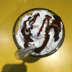 Chocolate peanut milkshake at V Rev Vegan Diner in Manchester