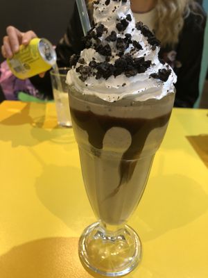 Cookies and creem milkshake  at V Rev Vegan Diner in Manchester