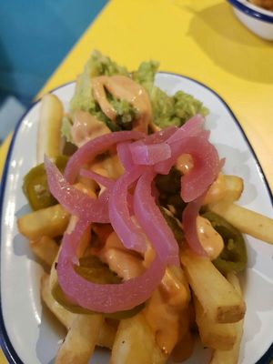 Loaded fries (side) at V Rev Vegan Diner in Manchester