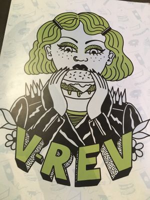 Menu at V Rev Vegan Diner in Manchester
