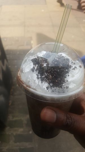 Shake to go at V Rev Vegan Diner in Manchester