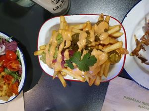 Southwest fries at V Rev Vegan Diner in Manchester