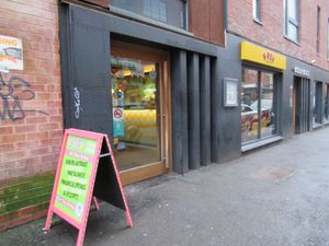 exterior at V Rev Vegan Diner in Manchester